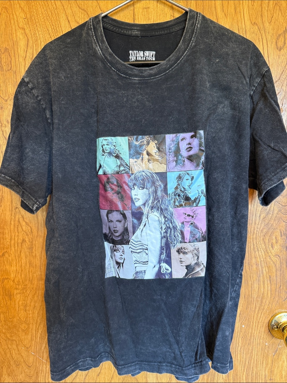 Taylor Swift Black Multi-Color Photo Grid Graphic Tee